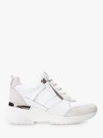 Moda in Pelle Alican Leather Chunky Trainers, White, White