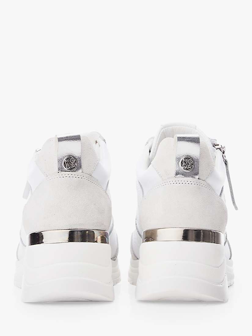 Buy Moda in Pelle Alican Leather Chunky Trainers, White Online at johnlewis.com