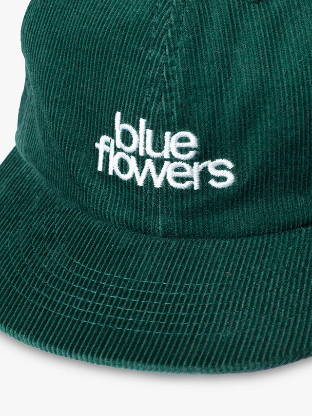 Blue Flowers Longsight Cap, Green