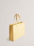 Ted Baker Allicon Croc Effect Large Icon Shopper, Light Yellow
