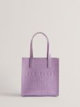 Ted Baker Reptcon Croc Detail Small Icon Shopper Bag, Lilac