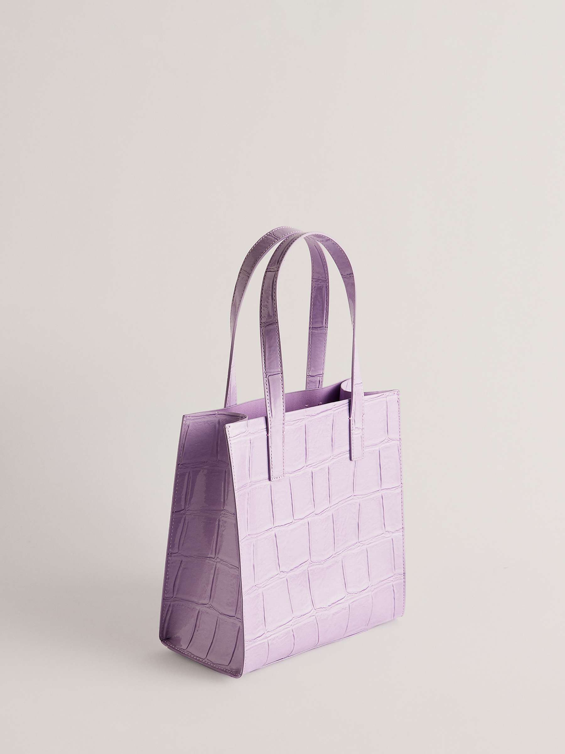 Buy Ted Baker Reptcon Croc Detail Small Icon Shopper Bag Online at johnlewis.com