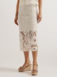 Ted Baker Bitriss Lace Midi Skirt, Ivory
