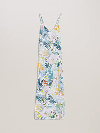 Ted Baker Adamela Abstract Print Sleeveless Maxi Dress, Natural Ivory/Multi