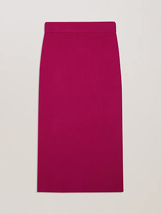 Ted Baker Barbrha Rib Knit Bodycon Midi Skirt, Purple