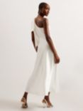 Ted Baker Rikuto Draped One Shoulder Midi Dress, Natural Ivory, Natural Ivory