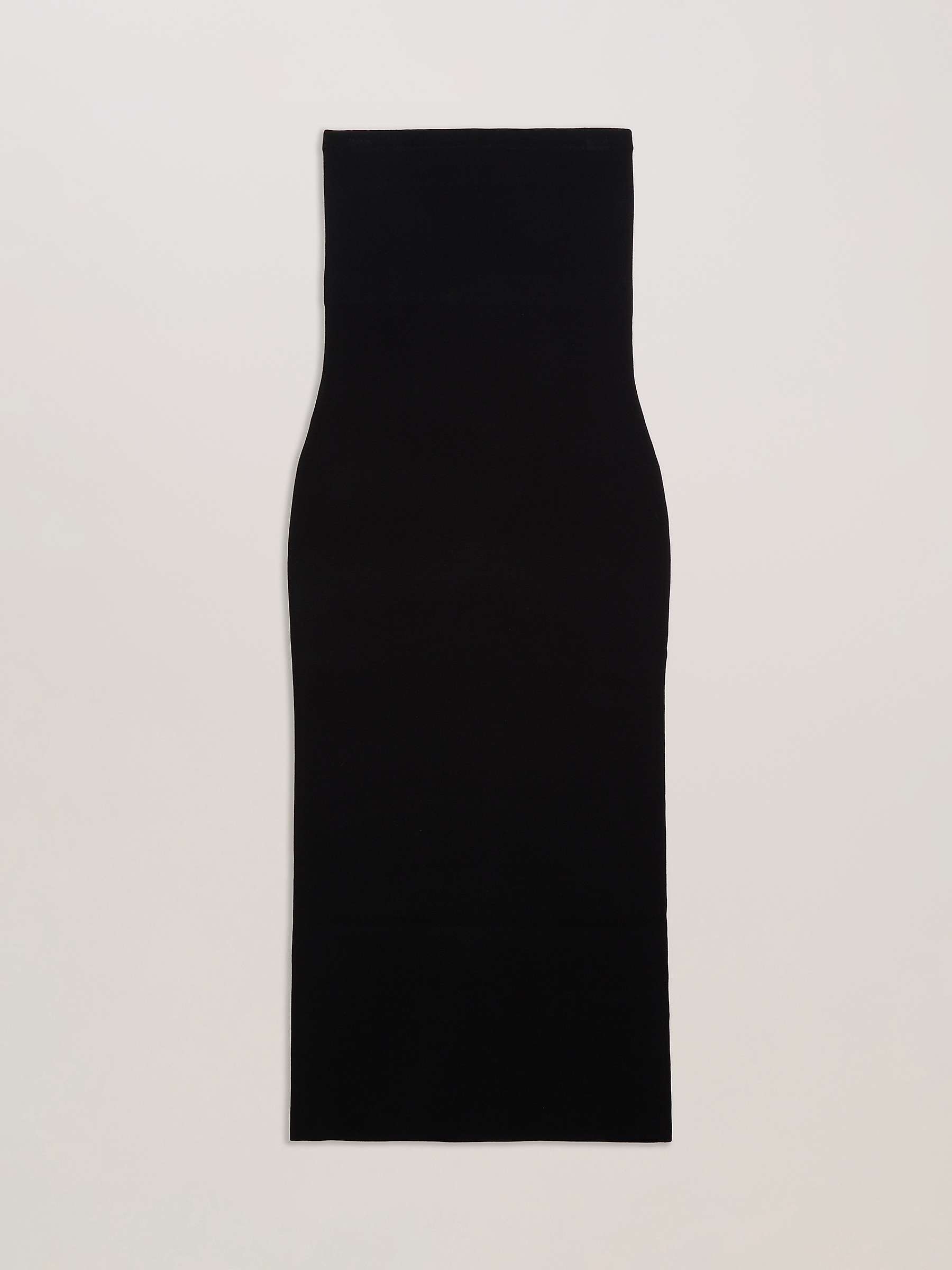 Buy Ted Baker Jesssi Knitted Strapless Bodycon Midi Dress, Black Online at johnlewis.com