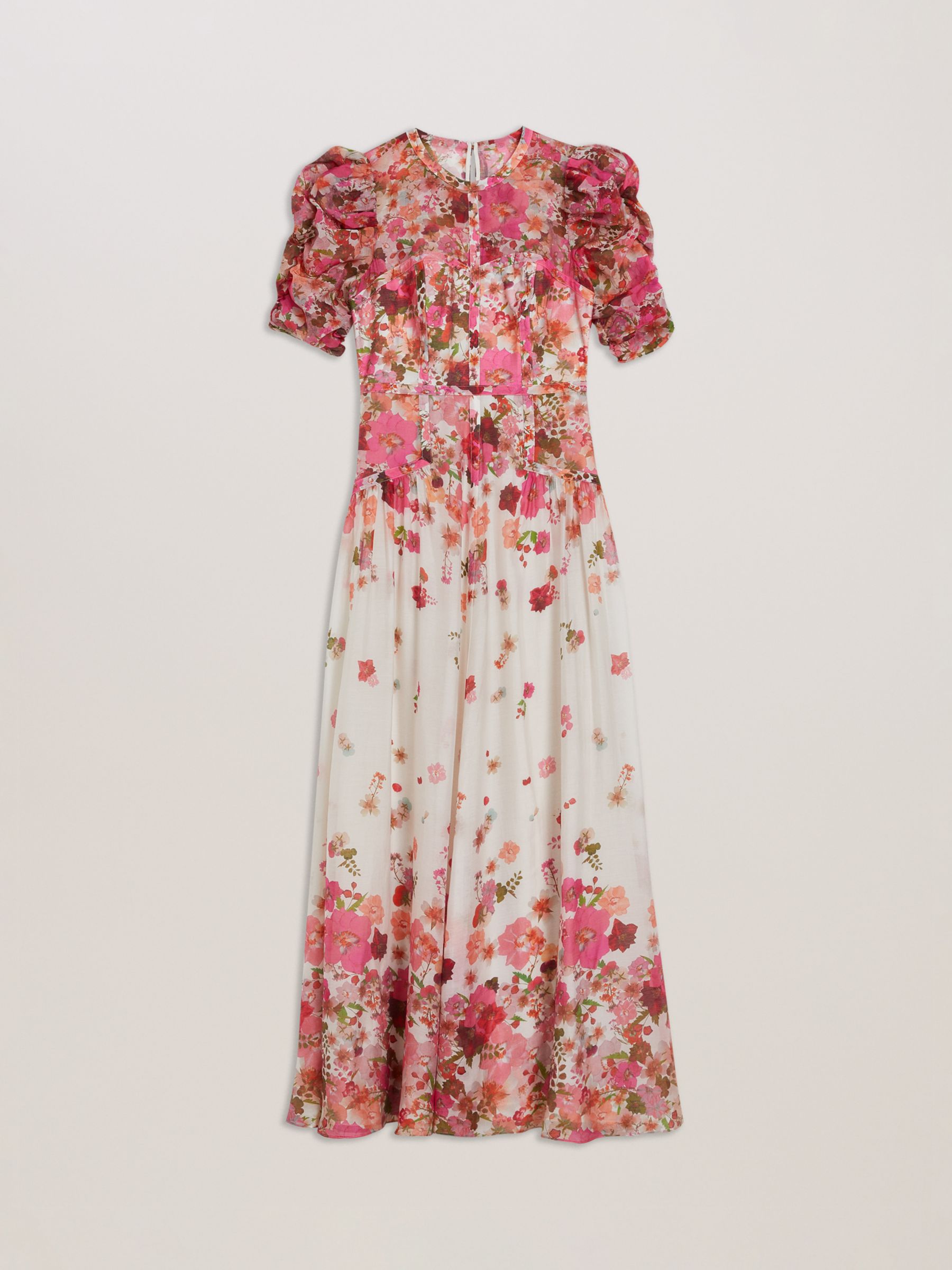 Buy Ted Baker Alviano Floral Print Maxi Dress, Pink/Multi Online at johnlewis.com