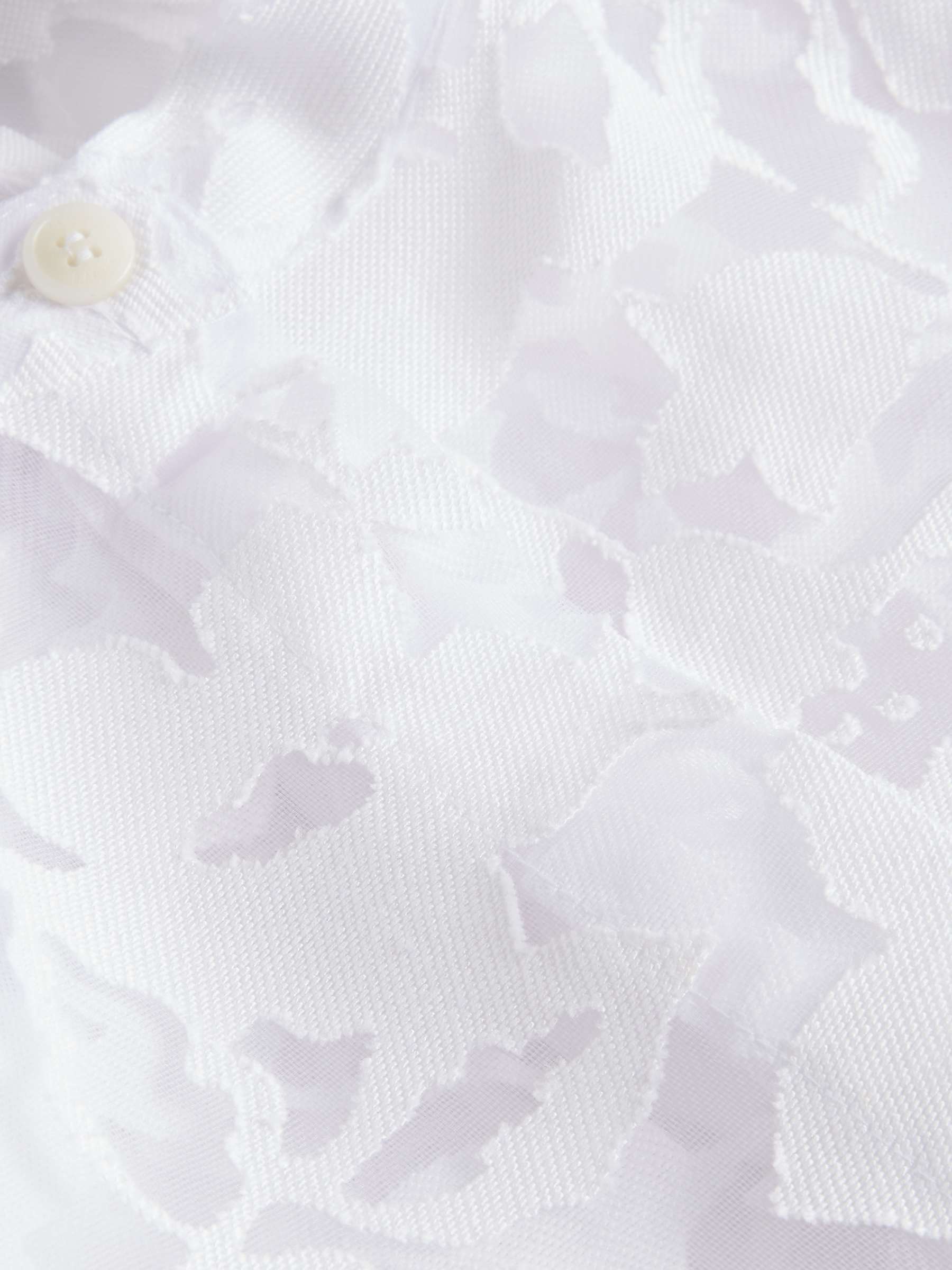Buy Ted Baker Claarey Tiered Button Through Midi Dress, White Online at johnlewis.com