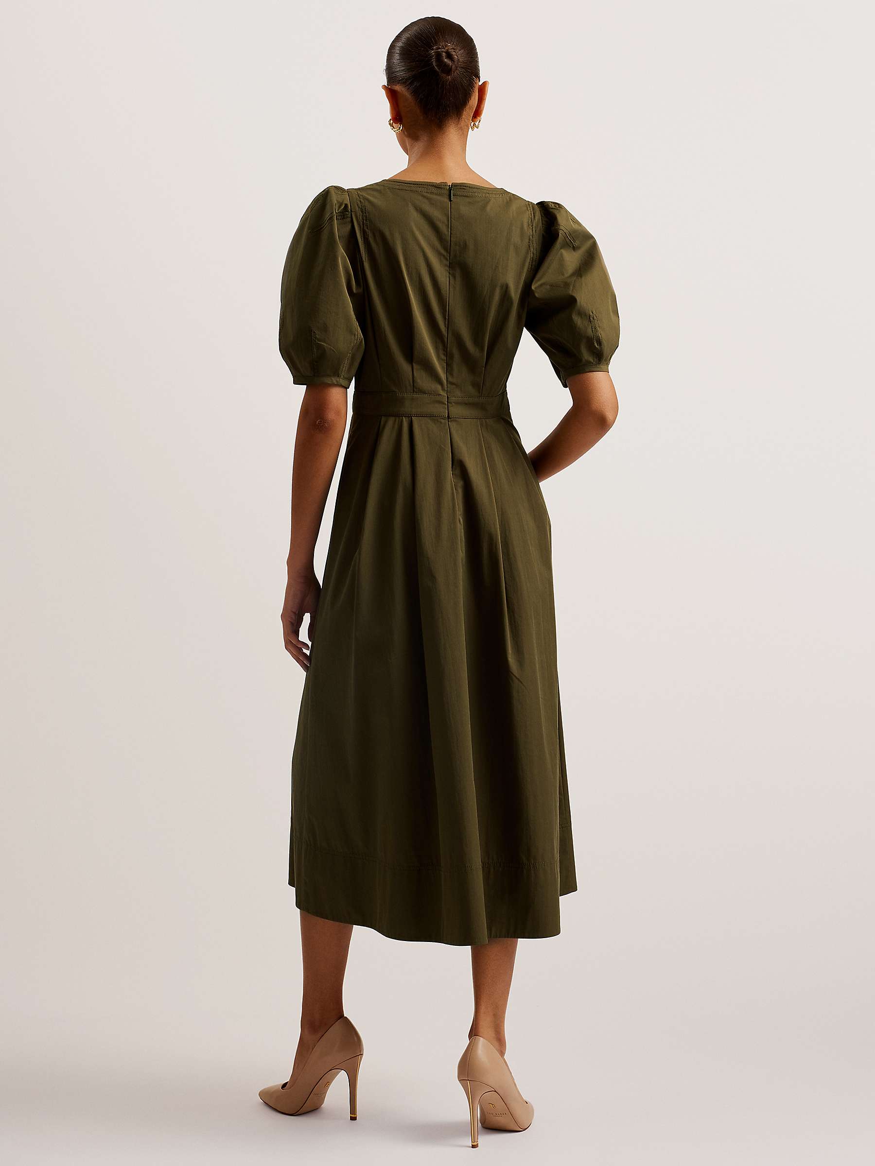 Buy Ted Baker Ledra Puff Sleeve Midi Dress Online at johnlewis.com