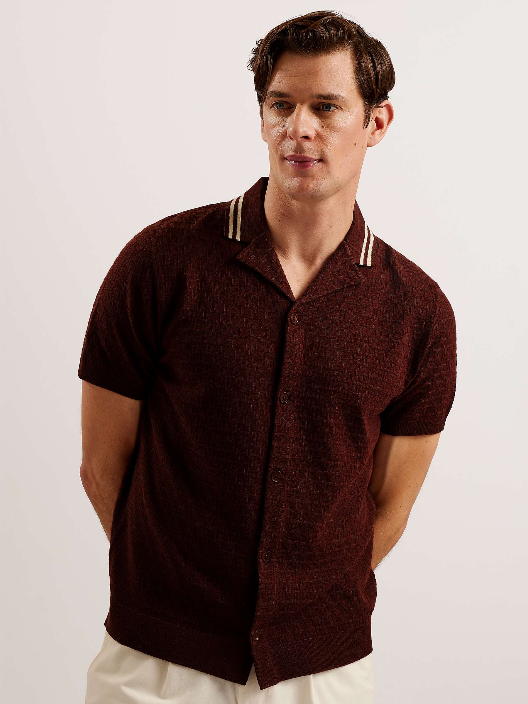 Buy Ted Baker Ewann Short Sleeve Regular Shirt Online at johnlewis.com
