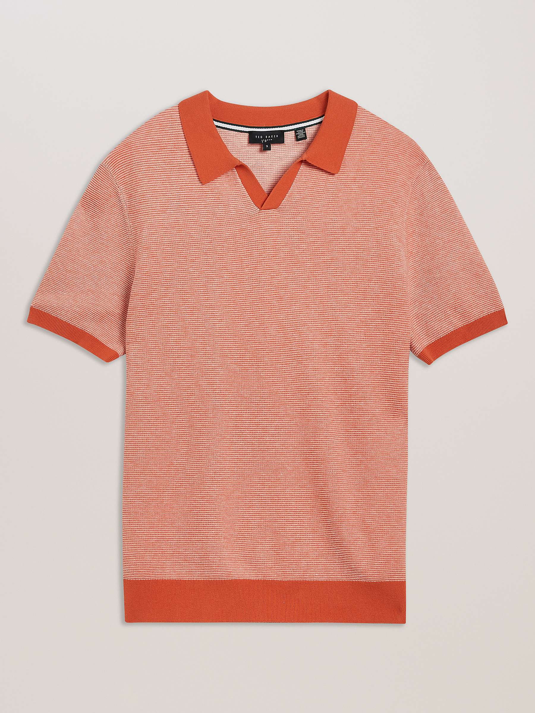 Buy Ted Baker Wulder Regular Short Sleeve Open Neck Polo Shirt Online at johnlewis.com