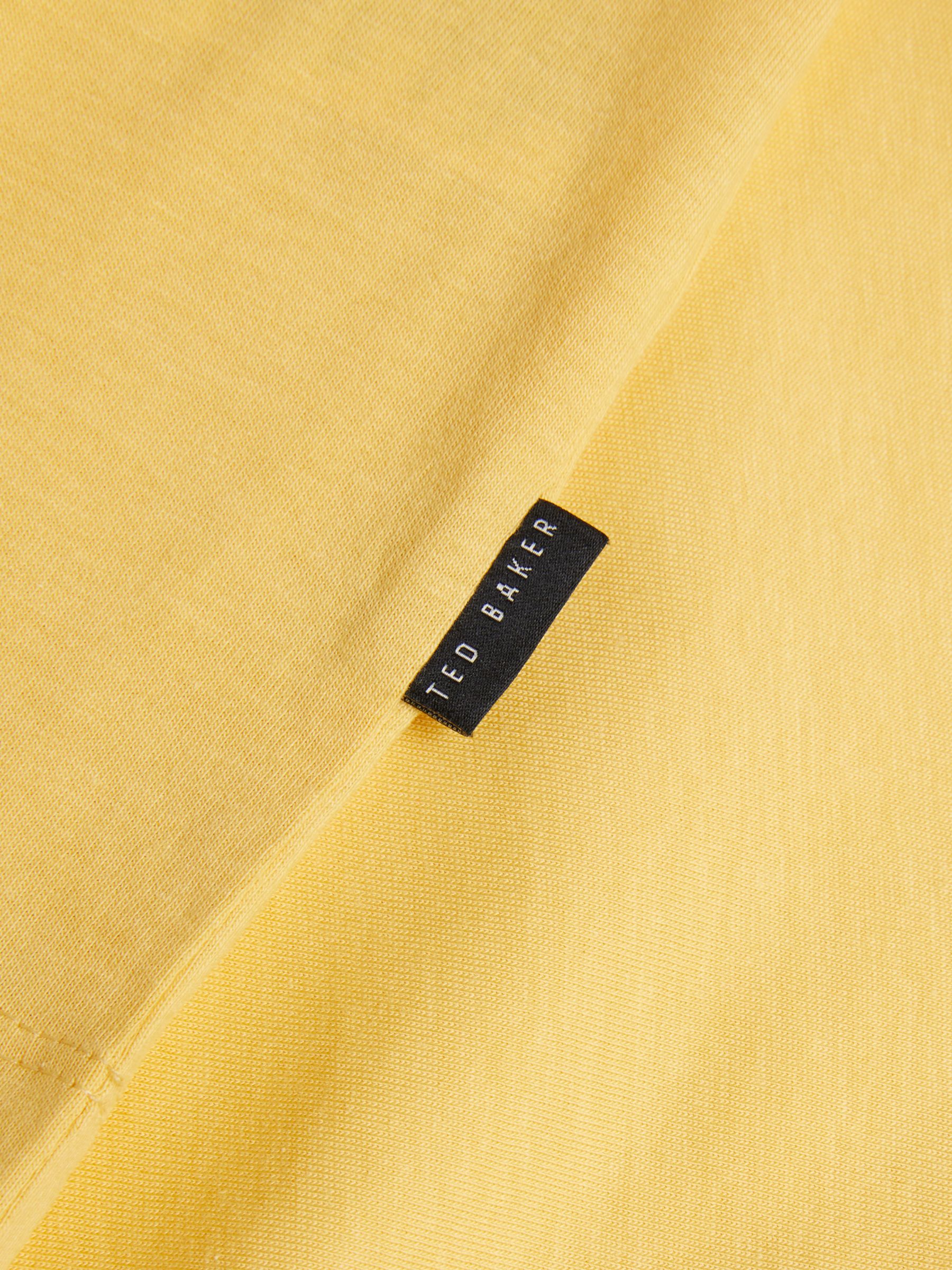 Ted Baker Tywinn Cotton T-Shirt, Yellow, S