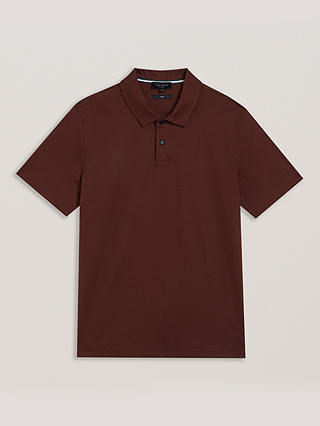 Ted Baker Zeiter Slim Fit Polo Shirt, Dark Brown