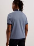 Ted Baker Skelt Regular Fit Jacquard Polo Shirt, Blue, Blue
