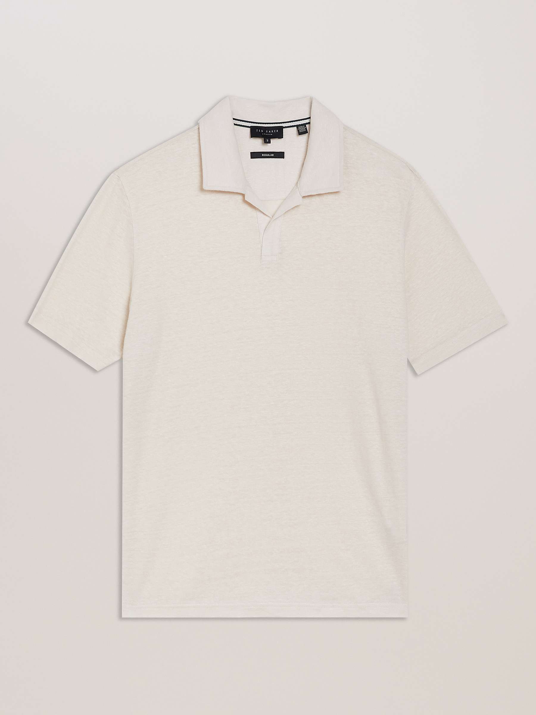 Buy Ted Baker Flinpo Short Sleeve Regular Linen Polo Shirt Online at johnlewis.com
