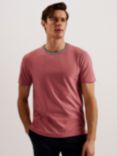 Ted Baker Rousel Short Sleeve Slim Fit Jacquard T-Shirt, Pink