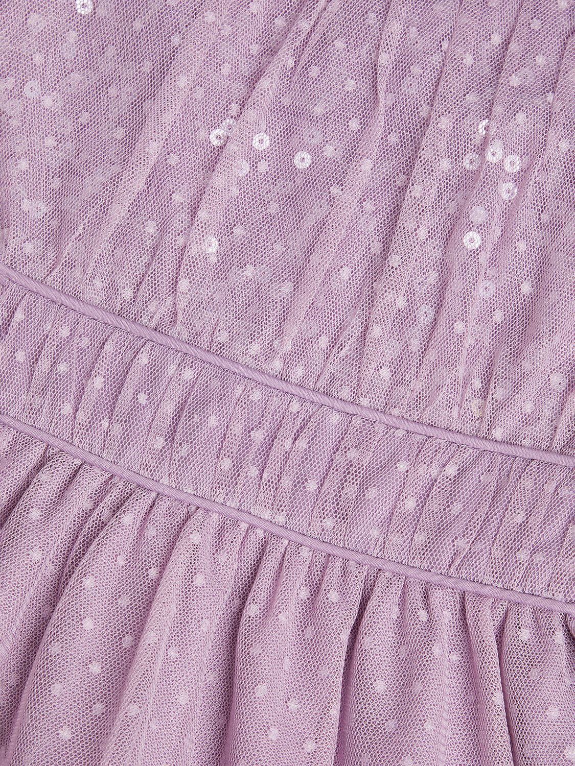 Buy Monsoon Kids' Darcy Sequin Tulle Gathered Occasion Dress Online at johnlewis.com