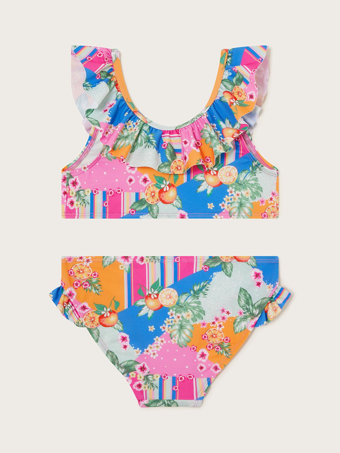Buy Monsoon Kids' Fruit Spliced Bikini Set, Multi Online at johnlewis.com
