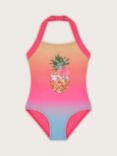 Monsoon Kids' Pineapple Sequin Swimsuit, Multi