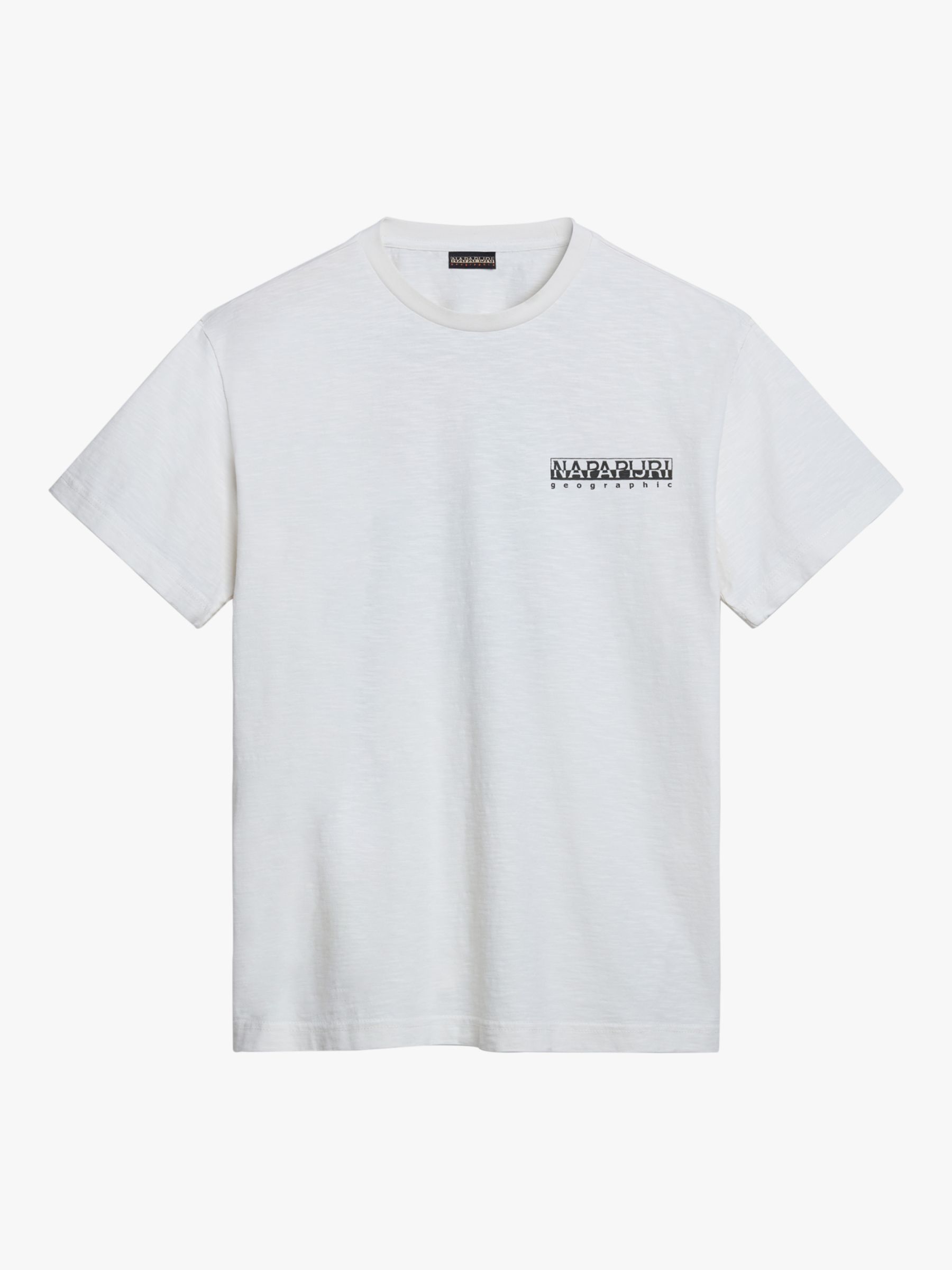 Buy Napapijri Martre Short Sleeve T-Shirt, White/Multi Online at johnlewis.com