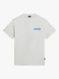 Napapijri Boyd Loose Fit Graphic T-Shirt, White Whisper/Multi