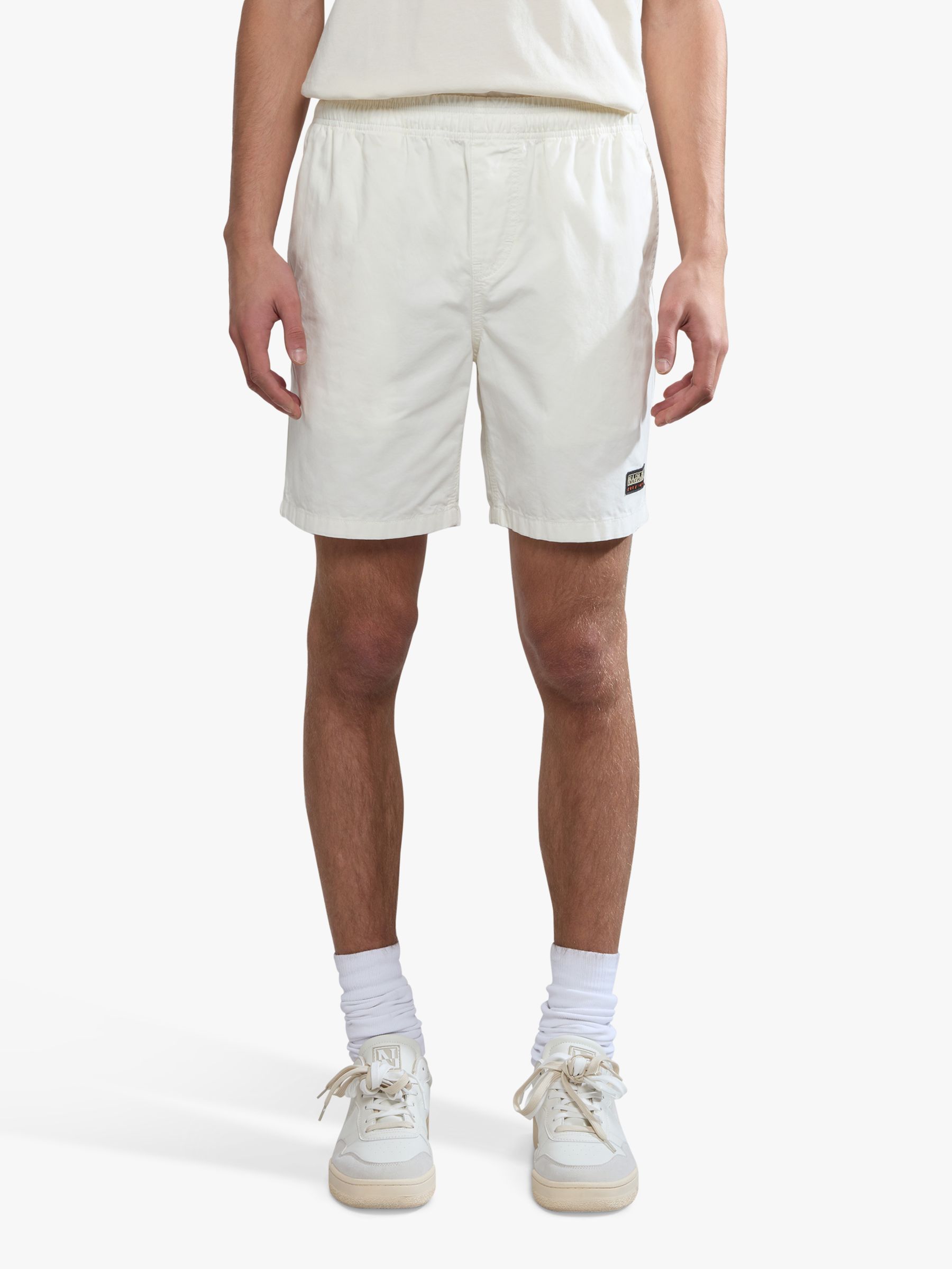 Napapijri Cotton Byod Bermuda Shorts, White, L