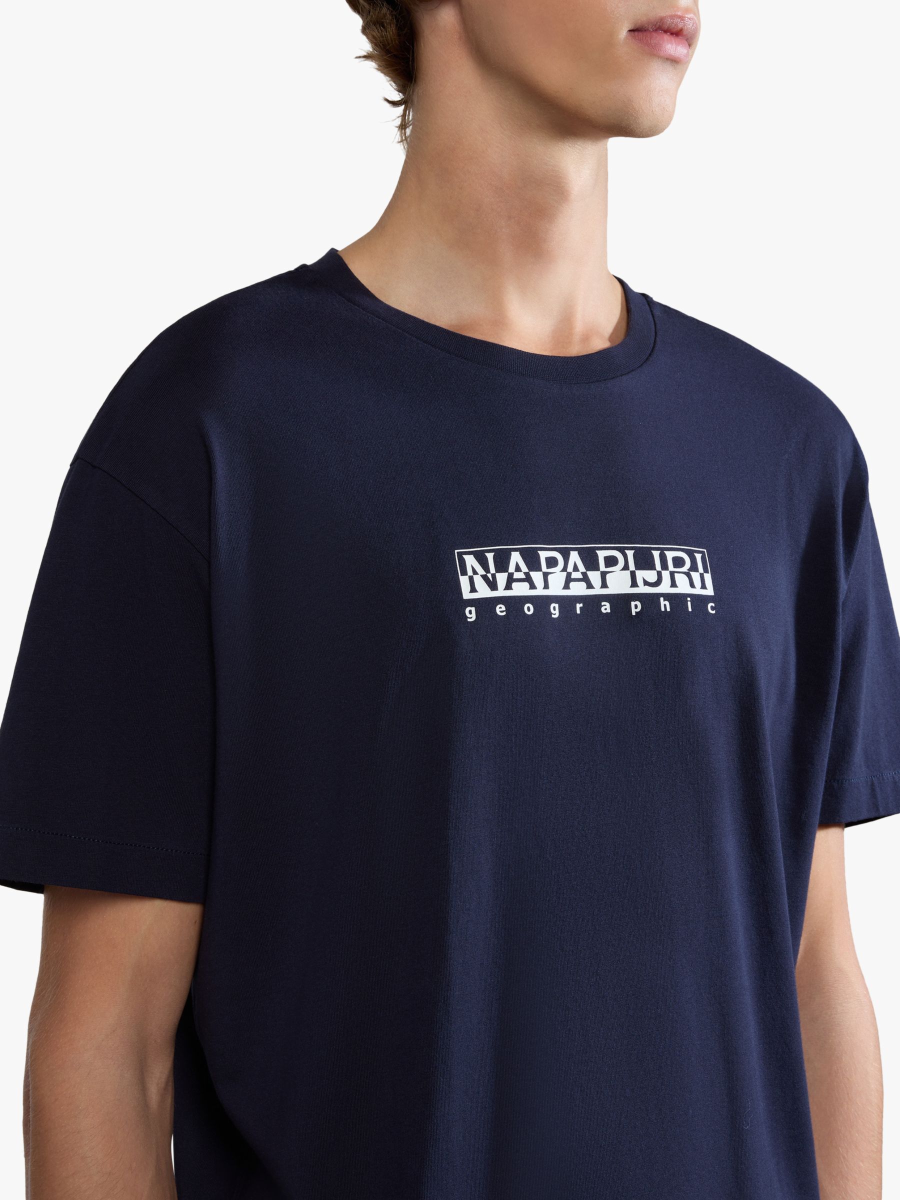 Napapijri Box Short Sleeve T-Shirt, Marine, M