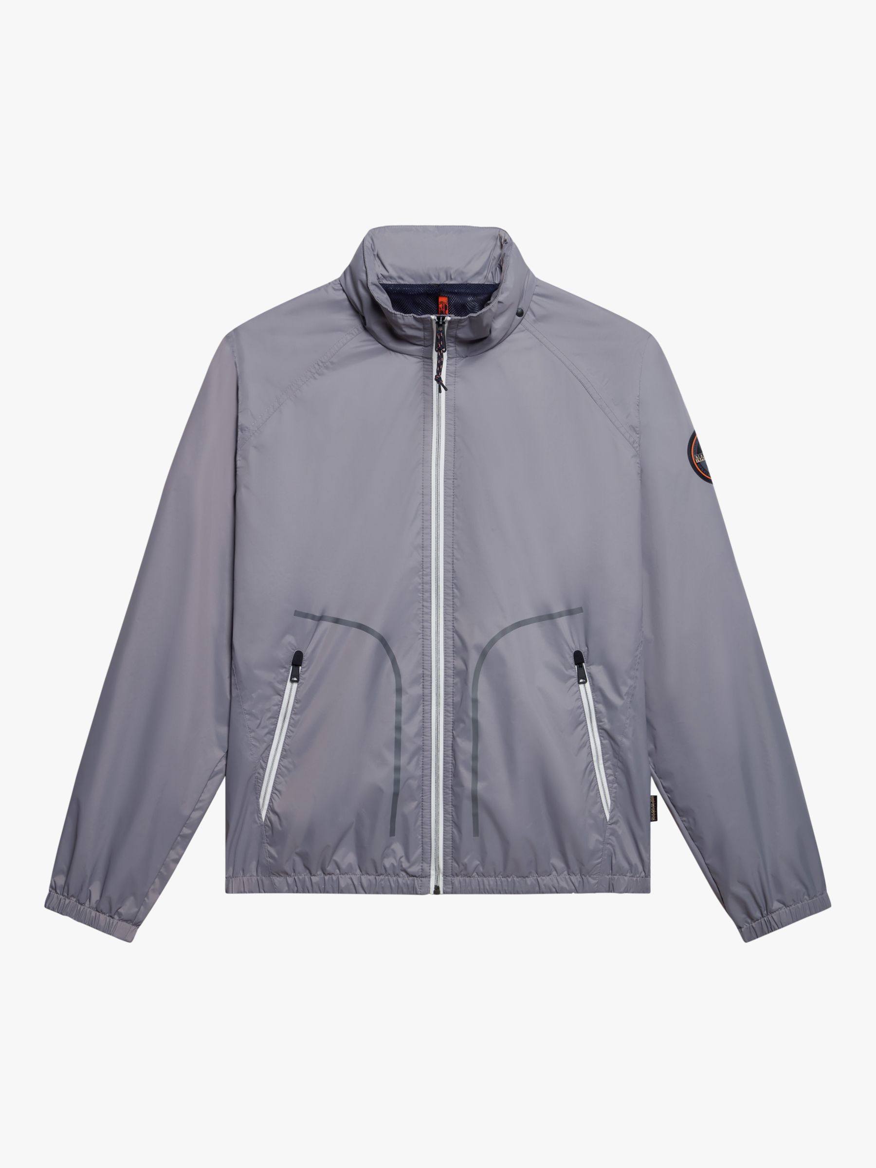 Napapijri Cloudy Windbreaker Jacket, Grey Owl, XXL