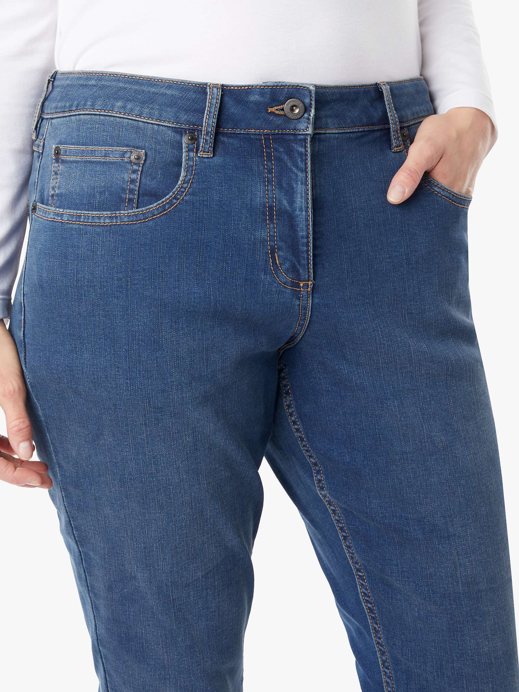 Buy Rohan Flex Tapered Fit Stretch Jeans, Mid Denim Online at johnlewis.com