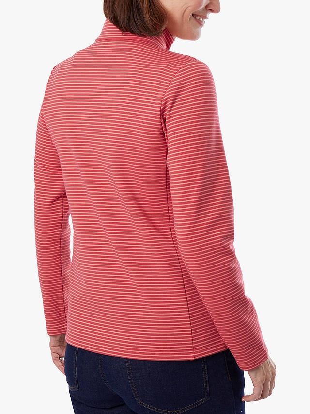 Rohan Radiant Stripe Merino Fleece Jacket, Cardinal Pink Stripe