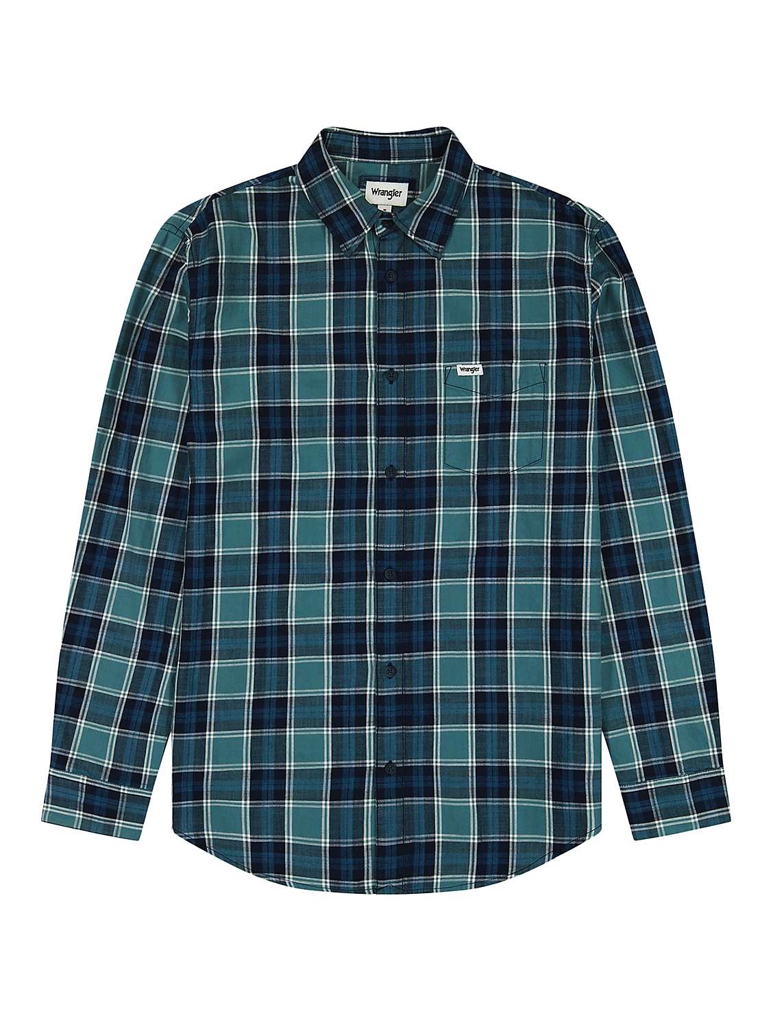 Buy Wrangler Long Sleeve One Pocket Check Shirt Online at johnlewis.com