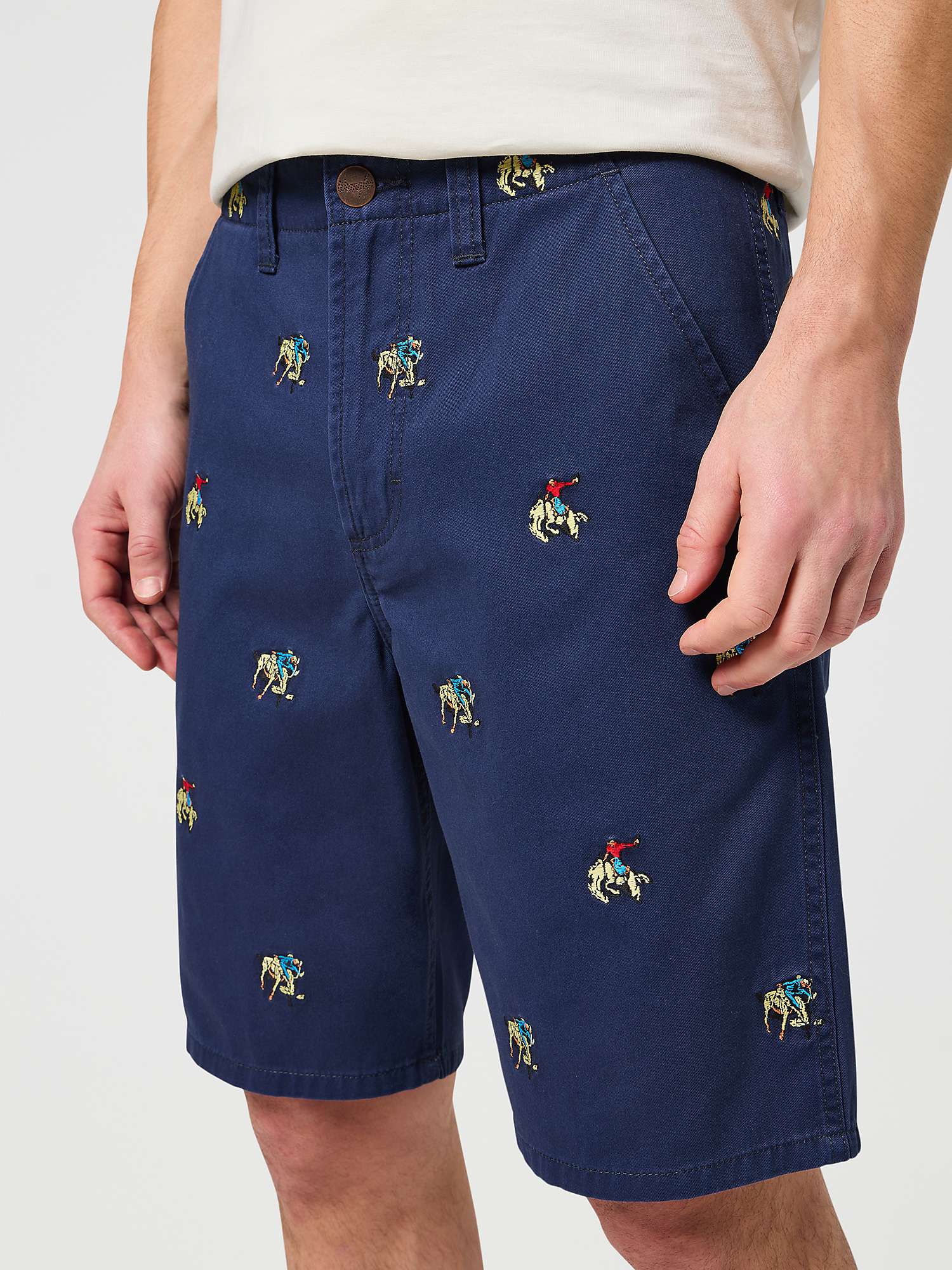 Buy Wrangler Critter Chino Shorts, Dark Navy Online at johnlewis.com