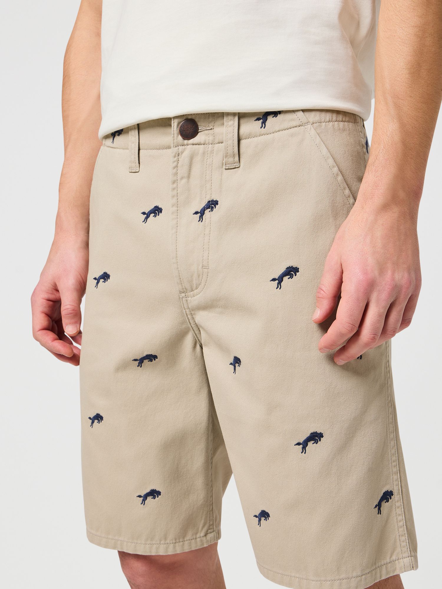 Wrangler Critter Chino Shorts, Plaza Taupe, 34R