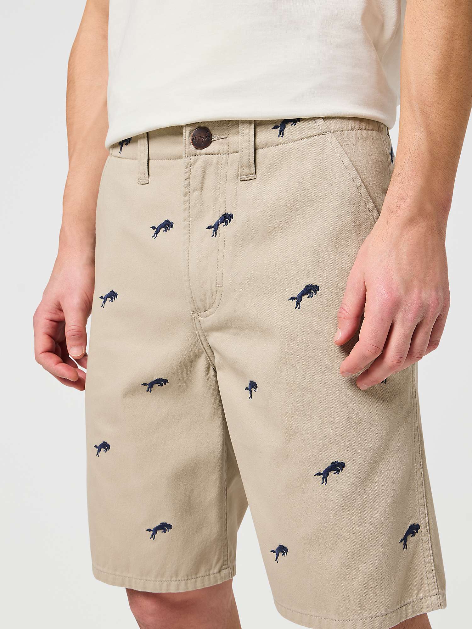 Buy Wrangler Critter Chino Shorts, Plaza Taupe Online at johnlewis.com
