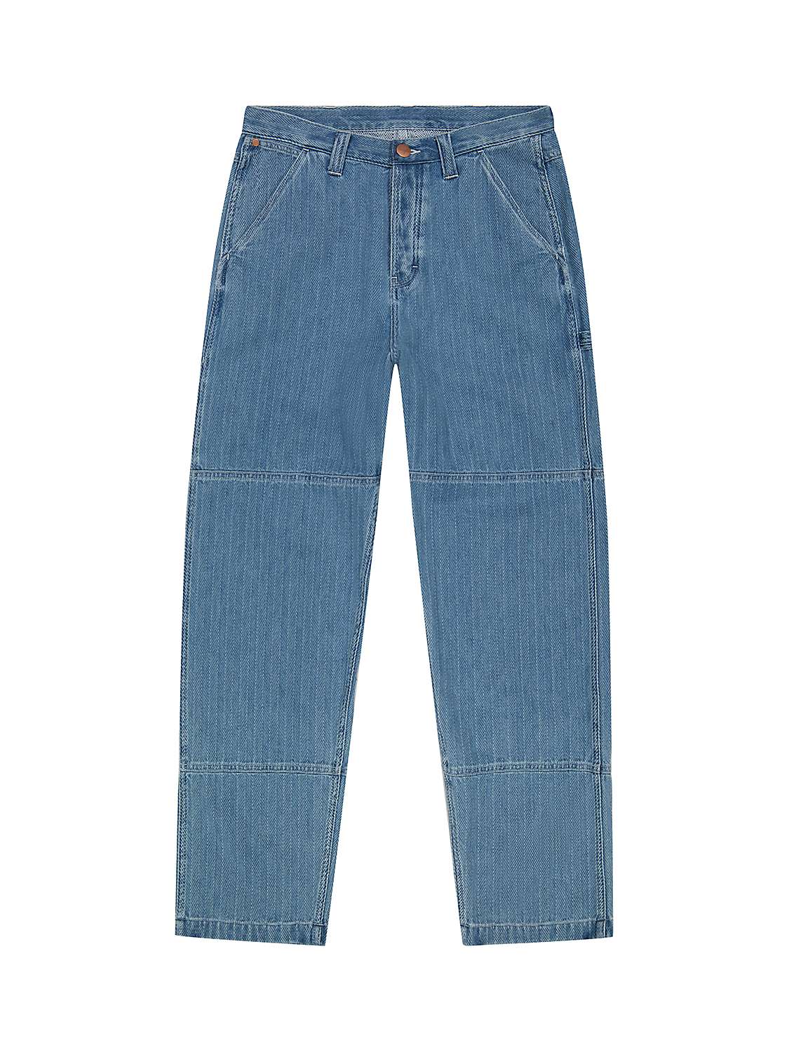 Buy Wrangler Casey Carpenter Straight Leg Jeans, Med Indigo Online at johnlewis.com