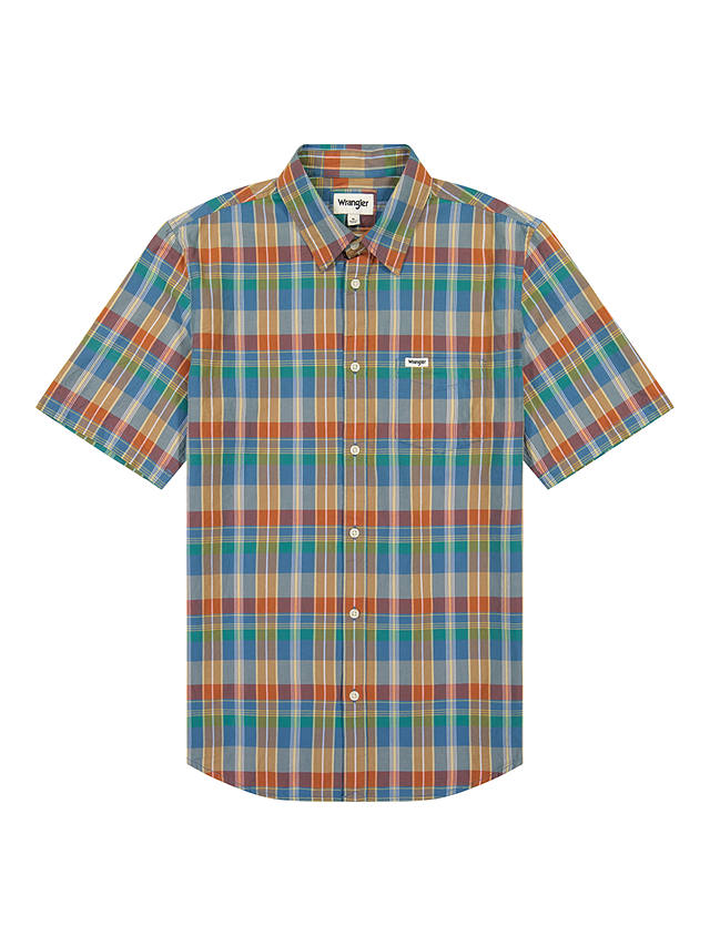 Wrangler Short Sleeve 1 Pocket Shirt, Multi