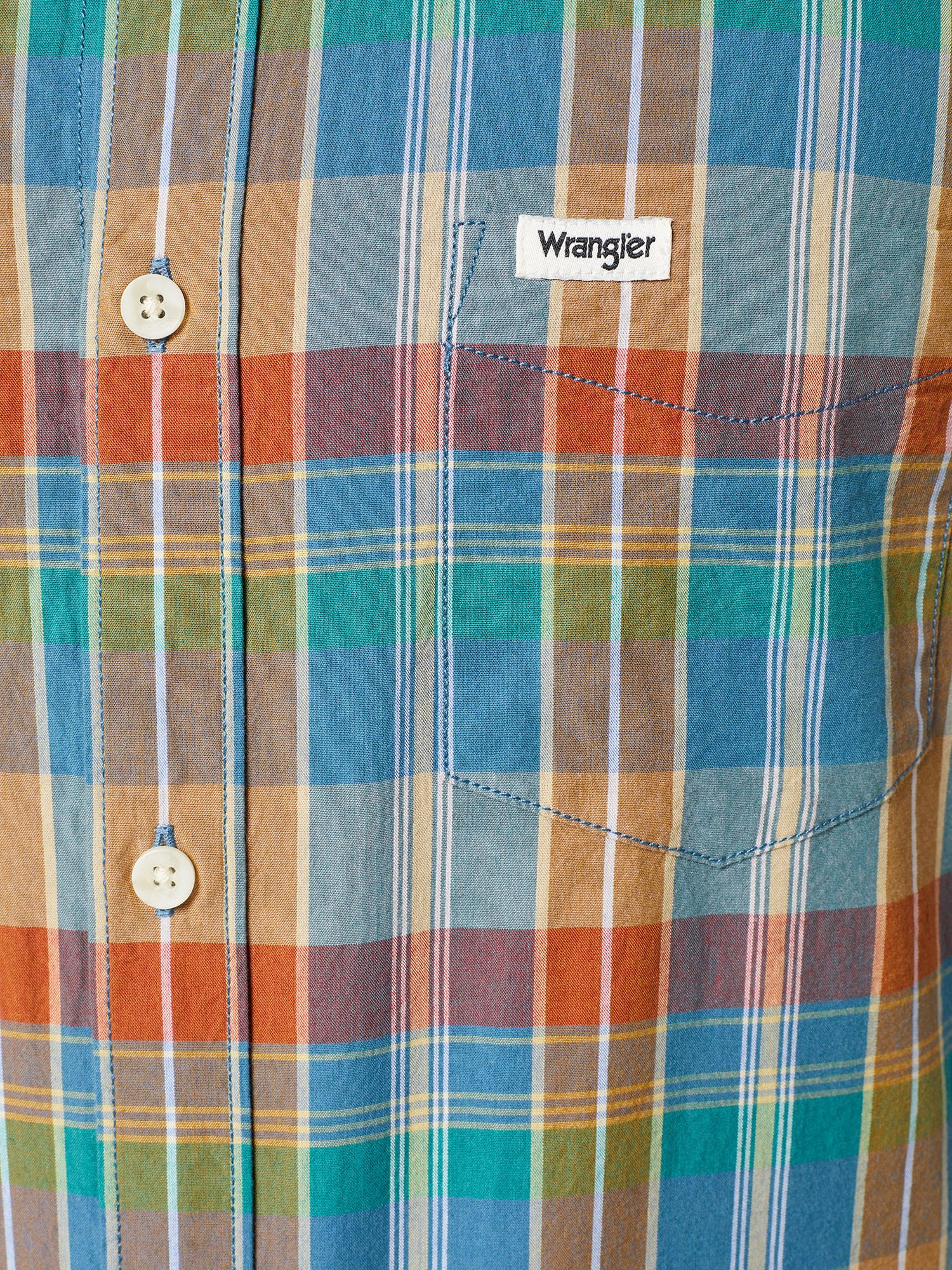 Buy Wrangler Short Sleeve 1 Pocket Shirt, Multi Online at johnlewis.com
