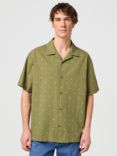 Wrangler Resort Short Sleeve Spot Shirt, Olive, Olive