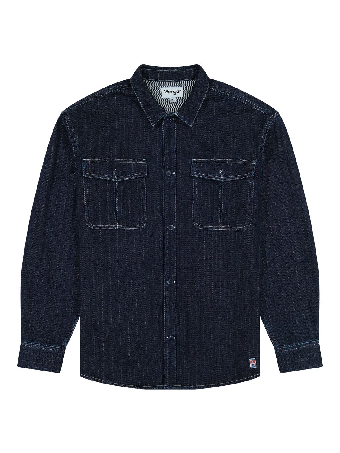 Buy Wrangler Casey Jones Utilty Shirt, Medium Indigo Online at johnlewis.com