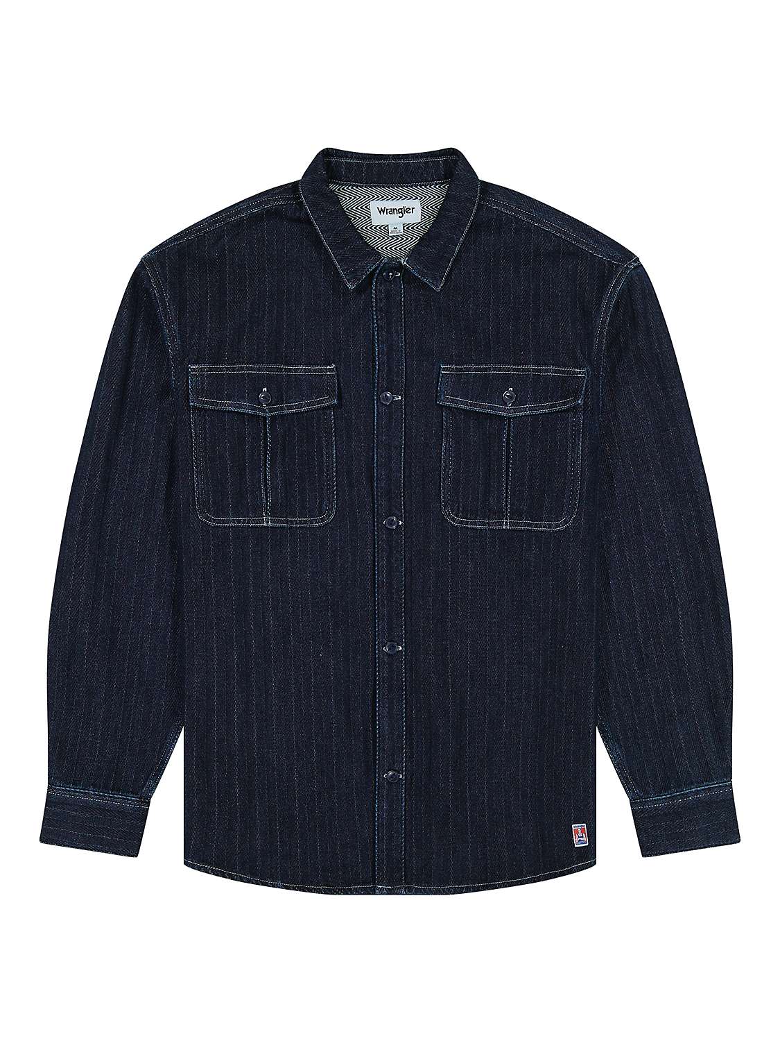 Buy Wrangler Casey Jones Utilty Shirt, Medium Indigo Online at johnlewis.com