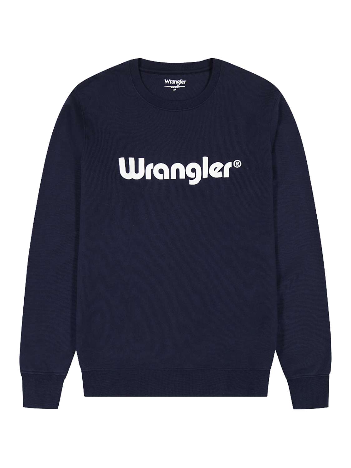 Buy Wrangler Logo Crew Jumper, Navy Online at johnlewis.com
