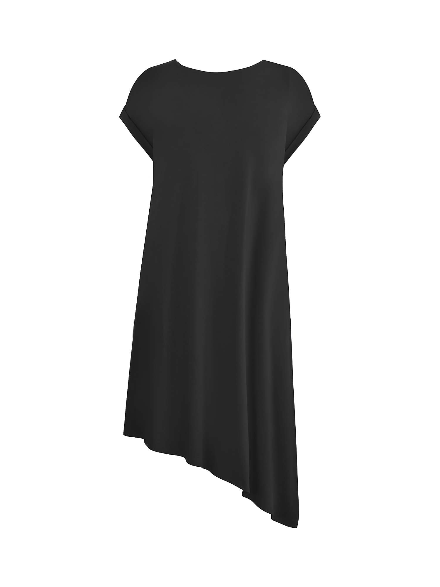 Buy Live Unlimited Curve Jersey Asymmetric Dress, Black Online at johnlewis.com