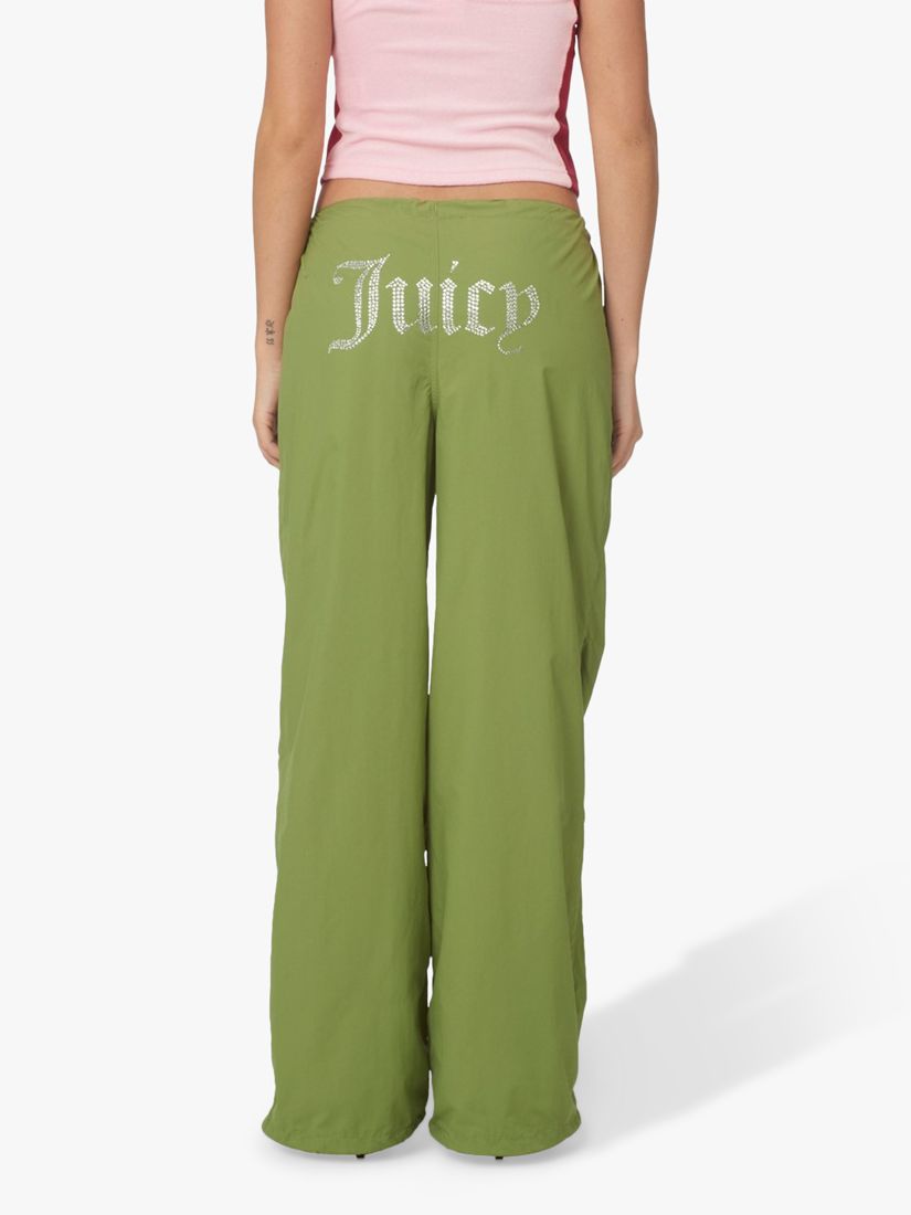 Juicy Couture Ayla Parachute Trousers, Mosstone, XS