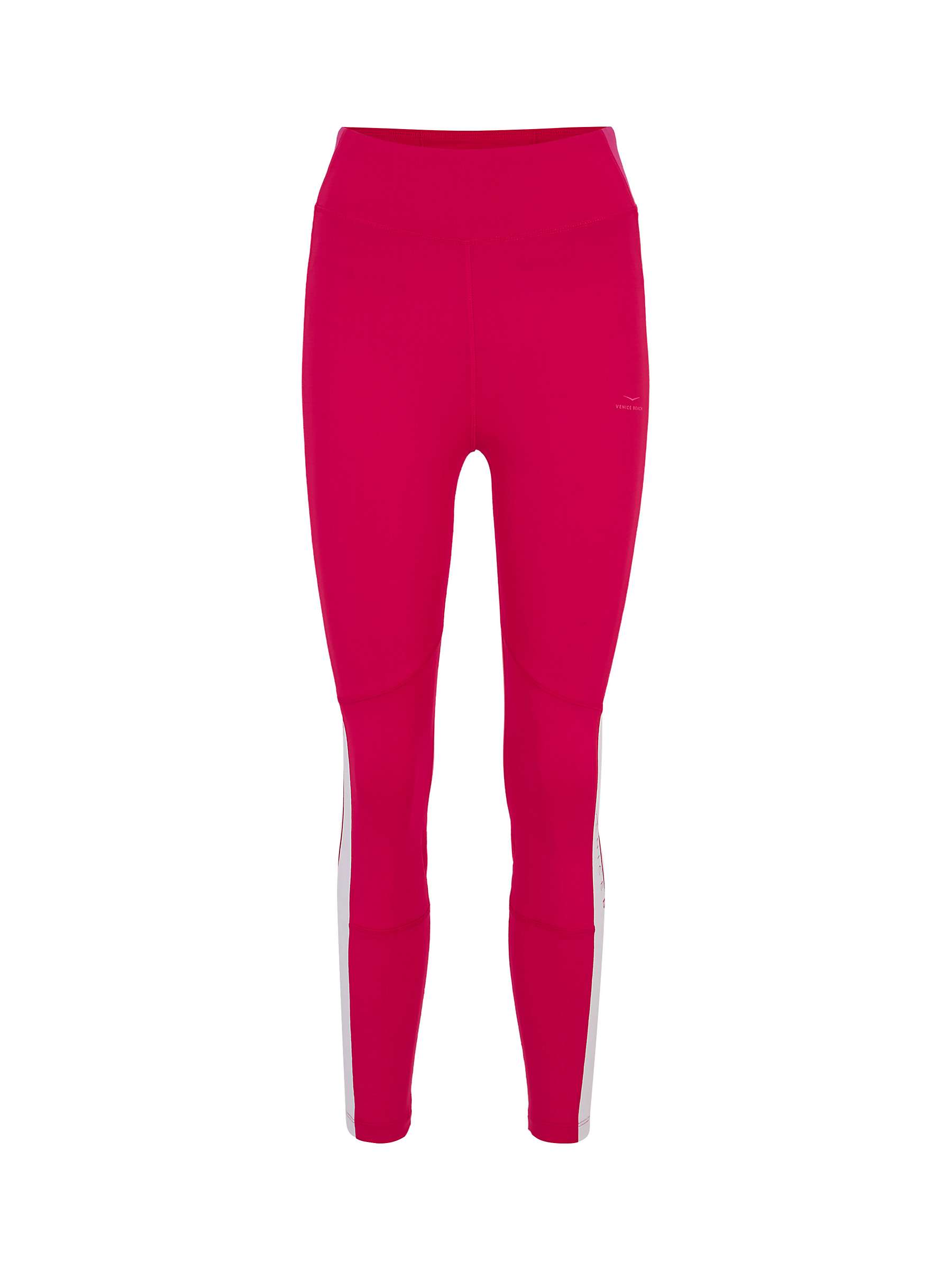 Buy Venice Beach Clifia 7/8 Sports Leggings, Ruby Red/Virtual Pink Online at johnlewis.com