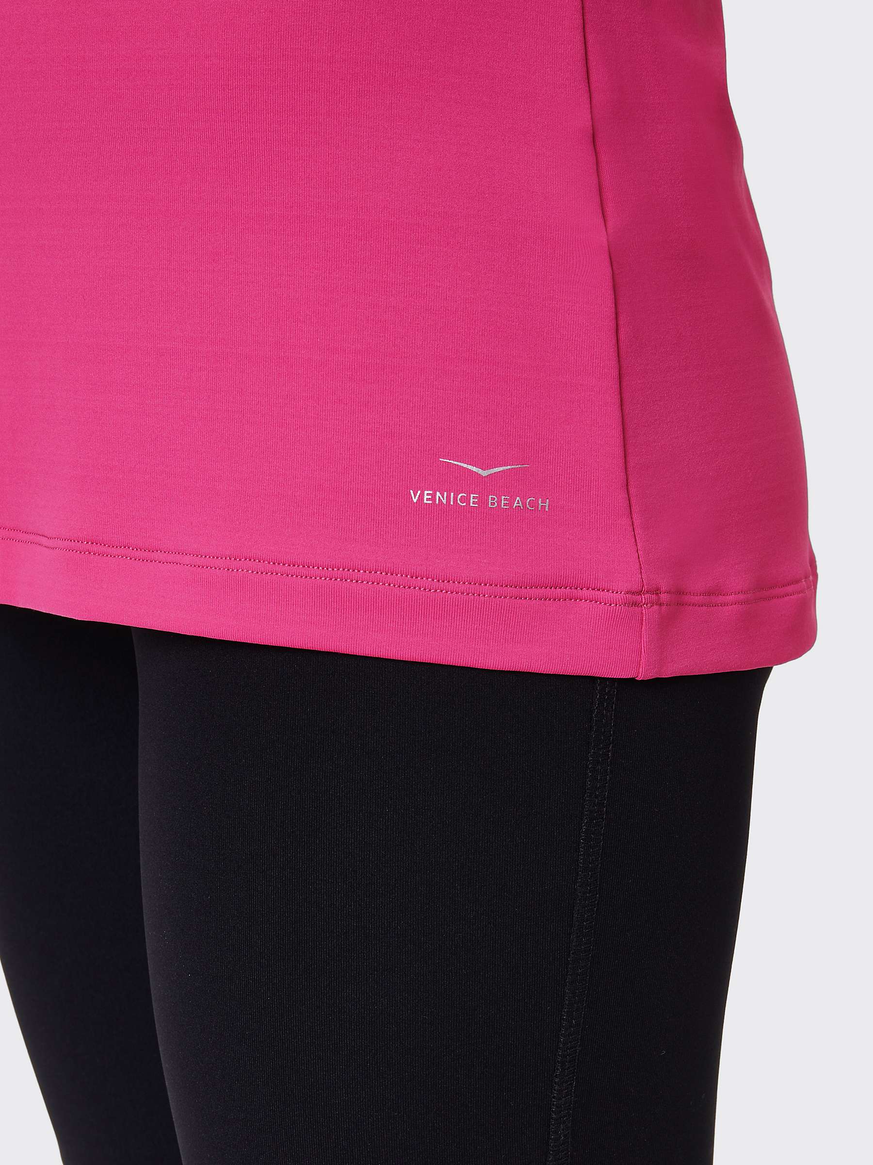 Buy Venice Beach Deanna Slim Fit Sports T-Shirt, Virtual Pink Online at johnlewis.com