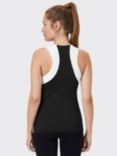 Venice Beach Eve Sports Tank Top, Black/White