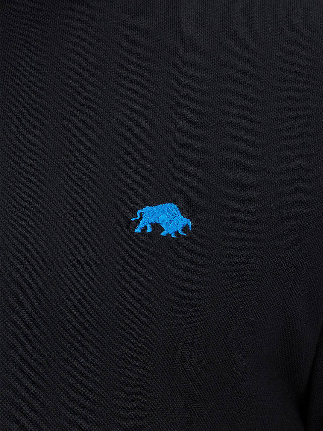 Raging Bull Classic Organic Cotton Pique Polo Shirt, Black