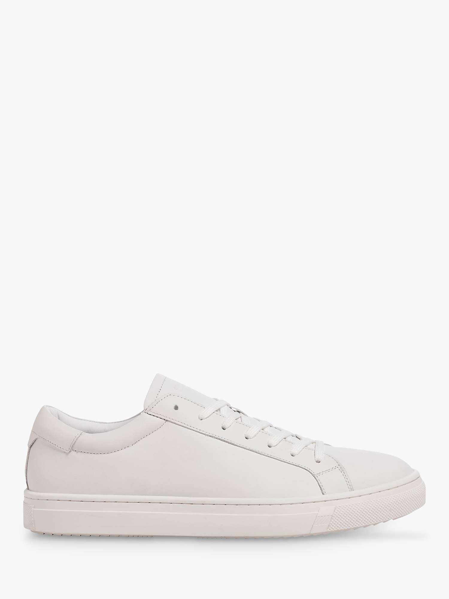 Buy Jack & Jones Radcliffe Leather Trainers, White Online at johnlewis.com
