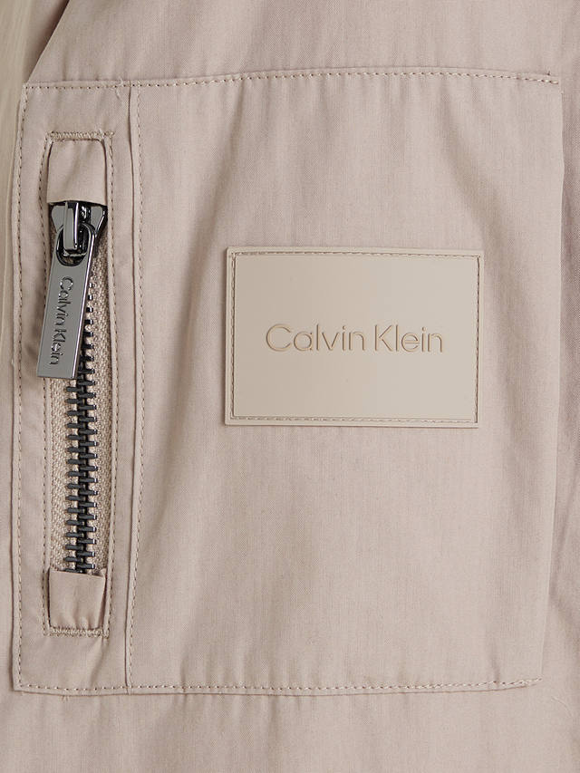 Calvin Klein Organic Cotton Blend Bomber Jacket, Atmosphere
